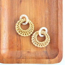 Load image into Gallery viewer, Calypso Earrings - Dark Rattan