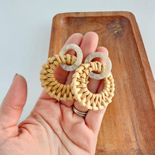 Load image into Gallery viewer, Calypso Earrings - Dark Rattan
