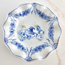 Load image into Gallery viewer, Petunia Earrings - Greek Goddess Blue