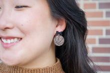 Load image into Gallery viewer, Bow Basketball Earrings