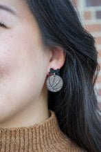 Load image into Gallery viewer, Bow Basketball Earrings