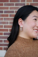 Load image into Gallery viewer, Bow Football Earrings