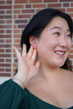 Load image into Gallery viewer, Christmas Light Studs - Red Shimmer