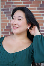 Load image into Gallery viewer, Snowflake Studs - White Shimmer