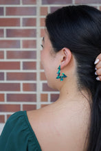 Load image into Gallery viewer, Christmas Tree Hoops - Dark Green