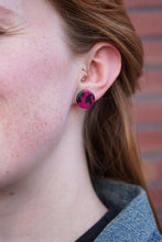 Load image into Gallery viewer, Sophie Studs - Fuchsia Tortoise