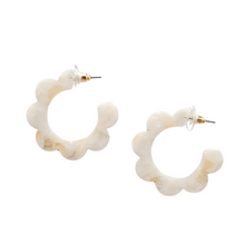 Load image into Gallery viewer, Flora Hoops - Cream