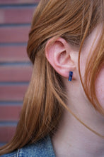 Load image into Gallery viewer, Mini Bella Bar Studs - Navy