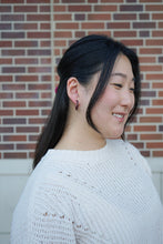 Load image into Gallery viewer, Cam Mini Hoops - Maroon