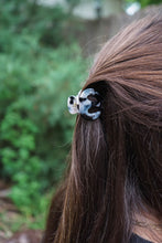 Load image into Gallery viewer, Claire Hair Claw Trio - Blue Tortoise, Snow Tortoise, and Fuchsia Tortoise