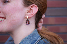 Load image into Gallery viewer, Leah Earrings - Burgundy