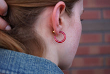 Load image into Gallery viewer, Micro Cam Mini Hoops - Scarlet