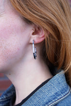 Load image into Gallery viewer, Camy Hoops - Snow Tortoise