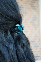 Load image into Gallery viewer, Claire Hair Claw Trio - Blue Tortoise, Snow Tortoise, and Fuchsia Tortoise