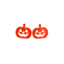 Load image into Gallery viewer, Jack O' Lantern Pumpkin Studs - Orange Glitter