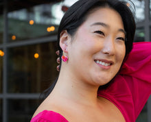 Load image into Gallery viewer, Sweetheart Hoops - Tickled Pink