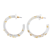 Load image into Gallery viewer, Camy Hoops - Gold Foil