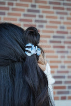 Load image into Gallery viewer, Claire Hair Claw Trio - Blue Tortoise, Snow Tortoise, and Fuchsia Tortoise