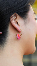 Load image into Gallery viewer, Sweetheart Hoops - Tickled Pink