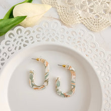 Load image into Gallery viewer, Jenna Hoops - Creamsicle Mint