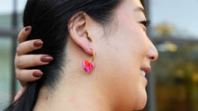 Load image into Gallery viewer, Sweetheart Hoops - Tickled Pink