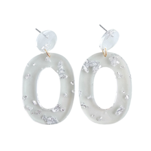 Load image into Gallery viewer, Sloan Earrings - Silver Foil