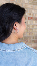 Load image into Gallery viewer, Luxe Harlow Hoops - Silver