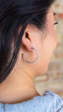 Load image into Gallery viewer, Luxe Harlow Hoops - Silver