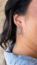 Load image into Gallery viewer, Luxe Harlow Hoops - Silver