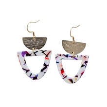 Load image into Gallery viewer, Irene Earrings - Marble Confetti