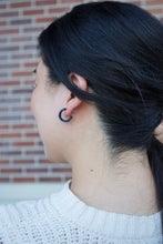 Load image into Gallery viewer, Micro Cam Mini Hoops - Midnight Shimmer