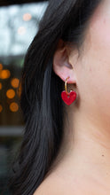 Load image into Gallery viewer, Sweetheart Hoops - Red