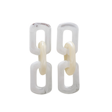 Load image into Gallery viewer, Tabitha Earrings - White & Beige