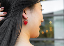 Load image into Gallery viewer, Sweetheart Hoops - Red