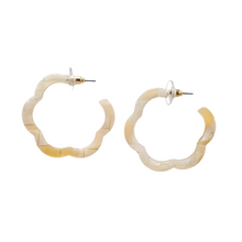 Load image into Gallery viewer, Posey Hoops - Sandy Beach