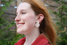 Load image into Gallery viewer, Bow Baseball Earrings