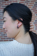 Load image into Gallery viewer, Micro Cam Mini Hoops - Midnight Shimmer