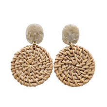 Load image into Gallery viewer, Dominica Earrings - Dark Rattan