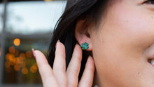 Load image into Gallery viewer, Shamrock Studs - Green Glitter