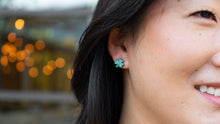 Load image into Gallery viewer, Shamrock Studs - Green Glitter