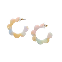 Load image into Gallery viewer, Flora Hoops - Pastel Rainbow