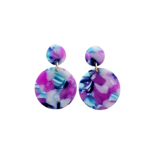 Load image into Gallery viewer, Addy Earrings - Purple Party
