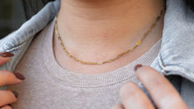 Load image into Gallery viewer, Luxe Gold Delicate Paper Clip Chain - 18"