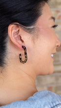 Load image into Gallery viewer, Jenna Hoops - Black & Bronze