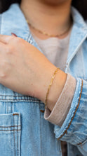 Load image into Gallery viewer, Luxe Gold Delicate Paper Clip Bracelet