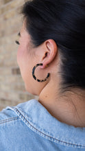 Load image into Gallery viewer, Camy Hoops - Black & Bronze