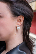 Load image into Gallery viewer, Ghost Studs - White Shimmer