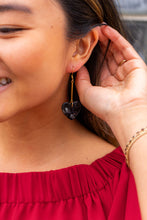 Load image into Gallery viewer, Mina Heart Earrings - Black