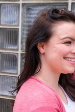 Load image into Gallery viewer, Hand Drawn Heart Studs - Pink