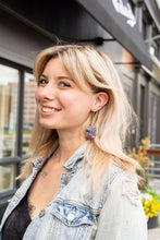 Load image into Gallery viewer, Everly Earrings - Magenta Teal